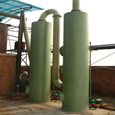 Fibra de vidro reforçada de plásticos Desulfurization Tower FRP Cyclone Plate Tower Vertical