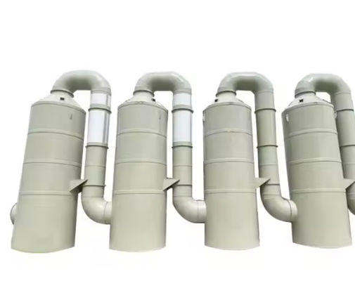Large Volume Industrial FRP Desulfurization Spray Tower Molho de Gás Molhado Scrubber com Gel Coat