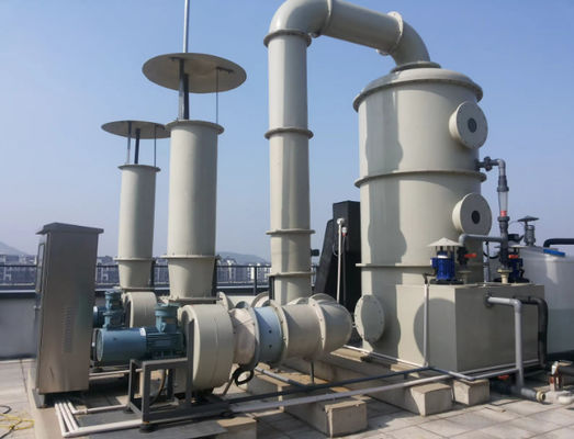 Large Volume Industrial FRP Desulfurization Spray Tower Molho de Gás Molhado Scrubber com Gel Coat