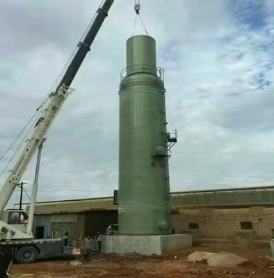 FRP Fibra de vidro Dessulfuração Purificação Torre de Absorção GRP Scrubber FRP Torre