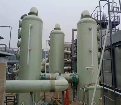 Torre de Dessulfuração Química Industrial Torre de Purificação de Absorção de Gás Resíduo FRP