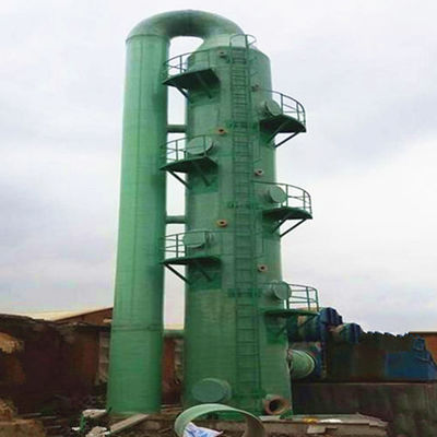 Torre de dessulfuração de gases de combustão de FRP leve Tratamento de gases residuais Remover sulfeto