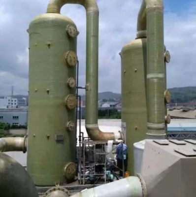 Torre de dessulfuração de FRP industrial personalizada Estrutura vertical Torre FGD