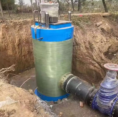 Estação de elevação de esgotos integrada de enorme capacidade Estação de bombagem de águas residuais pré-fabricada