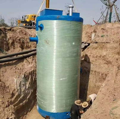 Estação de elevação de esgotos integrada de enorme capacidade Estação de bombagem de águas residuais pré-fabricada