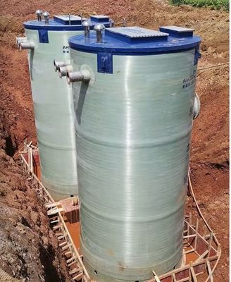 Estação de bomba de FRP submersível integrada pré-fabricada para tratamento de esgoto municipal