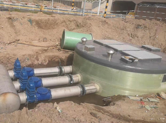 Estação de bomba de FRP integrada pré-fabricada
