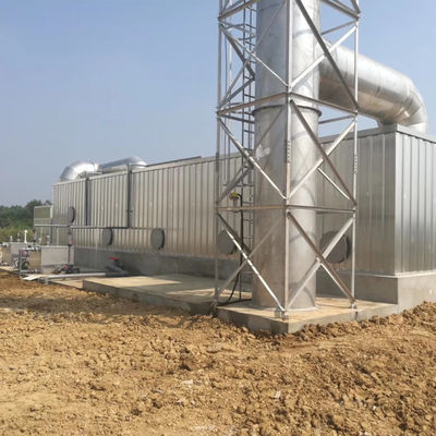 Caixa de desodorização biológica de FRP de aço carbono Grp Filtro de desodorização de gases residuais