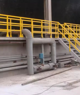 Relhas de fibra de vidro resistentes a intempéries Sistemas de grades de FRP GRP para degraus exteriores