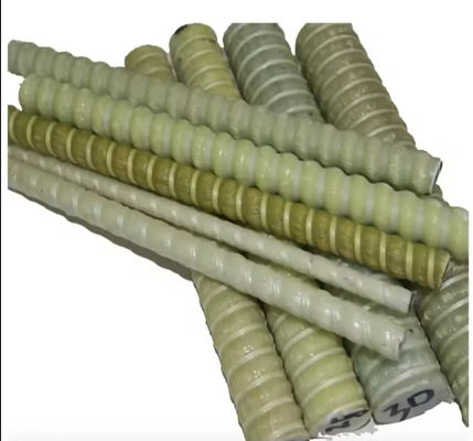 Barras de reforço de fibra de vidro resistentes à corrosão de FRP