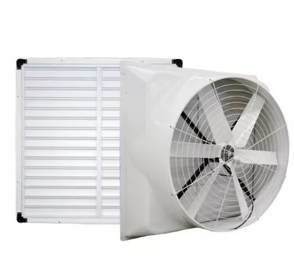 Ventilador de pressão negativa de FRP montado na parede Ventilação de telhado Ventilador de escape de fibra de vidro