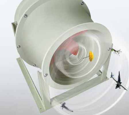 Fibra de vidro reforçada com fluxo inclinado de plástico FRP Ventilador de conversão de frequência