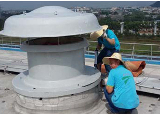 Ventilador de telhado axial de FRP de baixo ruído Ventilador de escape de FRP anti-corrosião reforçado