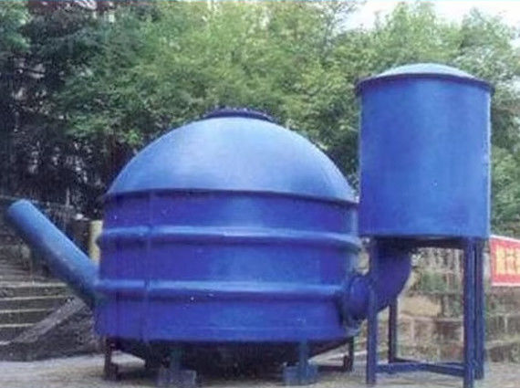 Tanque de metano de fibra de vidro FRP anti-corrosivo para exploração agrícola industrial comercial