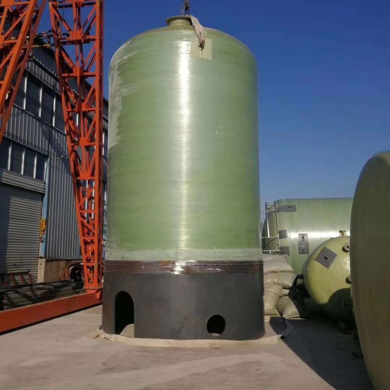 Tanque de armazenamento de ácido de fibra de vidro horizontal, tanque de armazenamento de fibra de vidro, tanque químico de fibra de vidro alta densidade