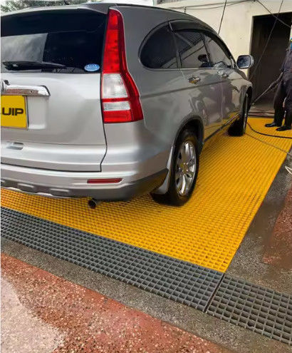 Moderno padrão Frp Grating painéis de fibra de vidro Grating folha 1220x3660mm para lavagem de carros