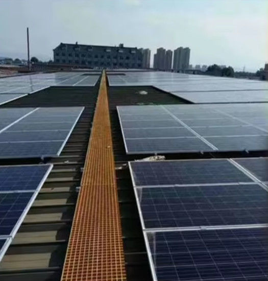 Energia solar painéis de grade de FRP Roof Top Walkways Painel de folha de grade de plástico