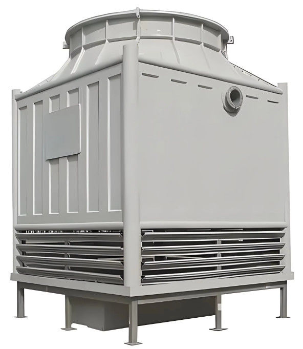 Torre de refrigeração de FRP industrial quadrada Tipo de fluxo contador Torre de refrigeração de GRP personalizada