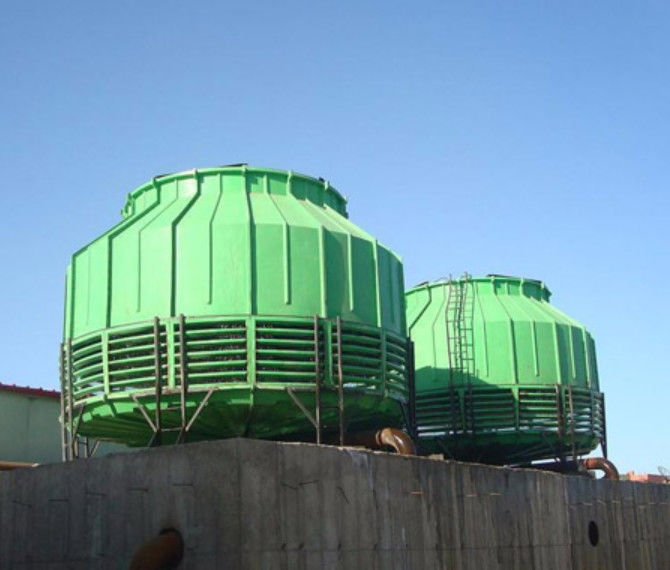Torre de refrigeração circular tipo FRP GRP 500-1000 toneladas Redução rápida da temperatura