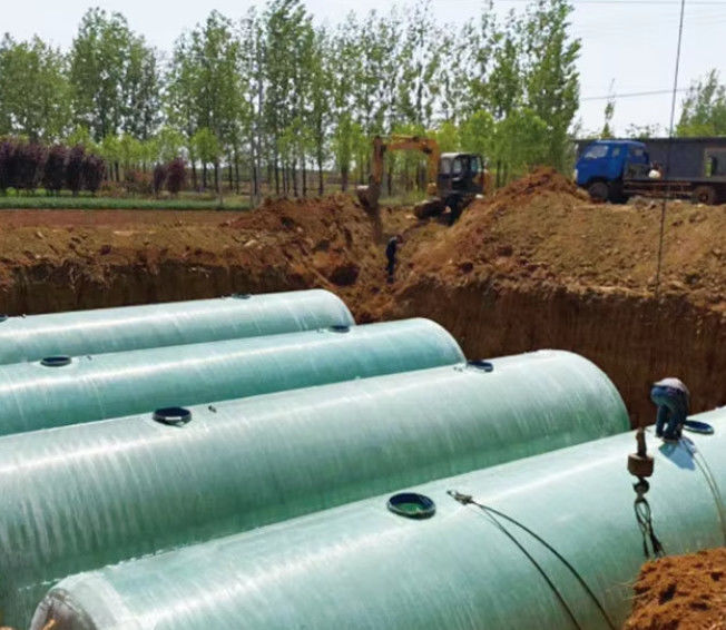 Purificação de Água Tanque séptico FRP Tipo subterrâneo Sistema doméstico de tratamento de esgotos