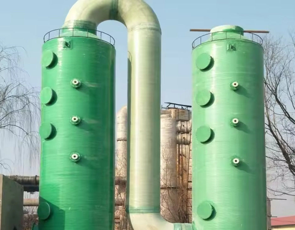 Coluna de purificação de resíduos de gás de ácido sulfúrico de torre de absorção vertical GRP Frp Capacidade personalizada