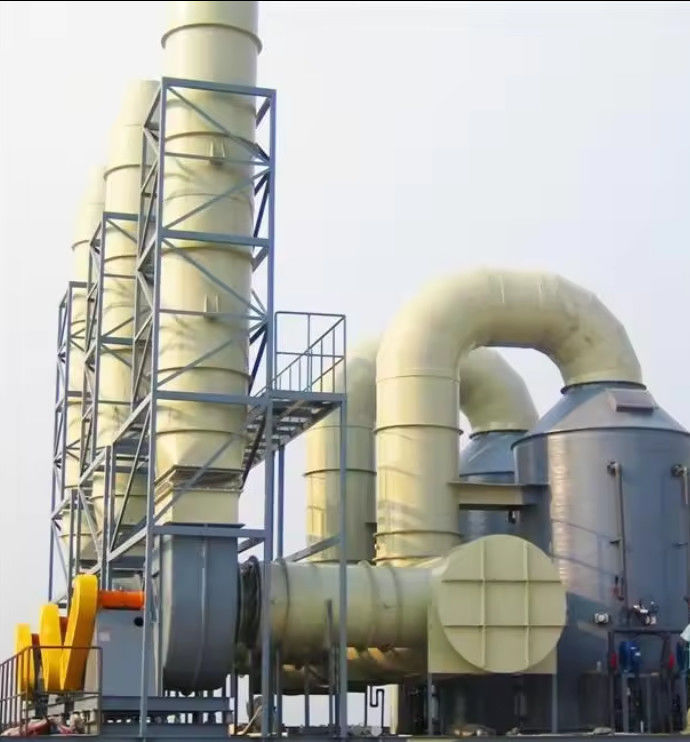 Torre de Absorção de FRP GRP Industrial para Tratamento de Gases de Resíduo e Gases de Neblina Ácida