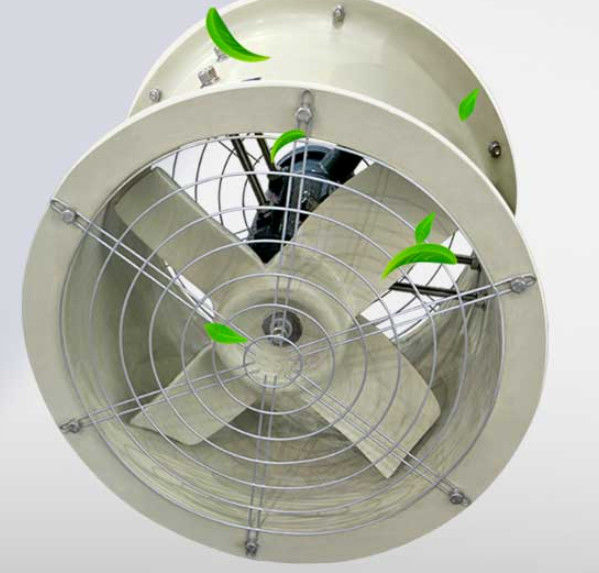 Ventilador de fluxo axial de fibra de vidro reforçado de plástico de alta resistência